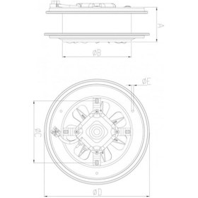 Resim Bahçıvan 30 CM BB 300 1325 D/D 220/230 V Monofaze Aksiyel Baca Aspiratörü 
