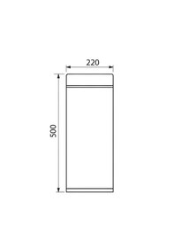 Resim Soho Paslanmaz Kolon Küllük Dış Mekan Sigaralık Ayaklı Yuvarlak K Krom 