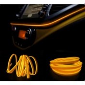 Resim Ip Neon - Ip Neon Led Sarı 2 Metre - Araç Içi Ip Neon Led - Torpido Ip Led - Torpido Led 