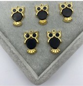 Resim Hedef Bijuteri 1 Adet Mat Siyah Baykuş Model Kolye Ucu 