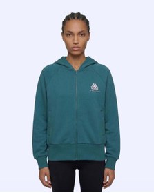 Resim Kappa Milas Full Zip Kadın Yeşil Regular Fermuarlı Eşofman Üstü 