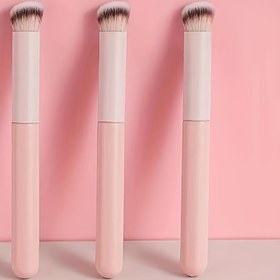 Resim Gözenek Altı Kapatıcı Fırça, Mini Açılı Düz Üst Kabuki Burun Kontür Fırçası - Toz, Sıvı ve Krema için Karıştırma Ayarlayıcı Parlatıcı Küçük Makyaj Fondöten Fırçaları 270 
