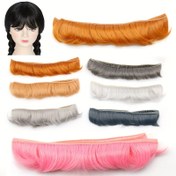 Resim 1pc Doll Hair Bangs DIY Doll Making Supplies 