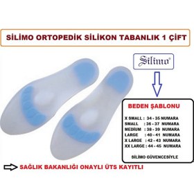 Resim Silikon Tam Ortopedik Tabanlık Epin Taban Topuk Dikeni Nasır İçin 