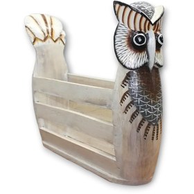 Resim EZ SHOP Ahşap Gazetelik Dergilik 