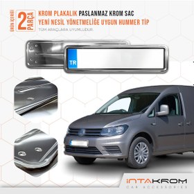 Resim intakrom Volkswagen Caddy Krom Plakalık - Hummer Tip 2 Adet 