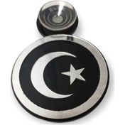 Resim Aynalı Türk Bayrağı Vantuzlu Pleksi Arma 