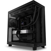 Resim H Series H6 Flow 3x120MM (ATX Micro-ATX Mini-ITX) CC-H61FB-01 Siyah ATX Oyuncu Kasası Nzxt
