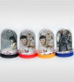 Resim Kişiye Özel Fotoğraflı Kar Küresi Yastık Ve Harfli Biblo Seti - 2 