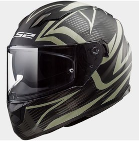 Resim Ls2 Ff320 Evo Jınk Mat Sıyah-Fosforlu Kask 