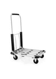 Resim Balatlı Ayarlanabilir Tablalı Paket Ve Koli Taşıma Arabası 150 Kg. Kapasiteli At150a 