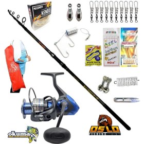 Resim Okuma Safina SW-X SNW-6000A Oslo North Star 360cm 50-150gr Profesyonel Surf Kıyı Olta Takımı Seti 