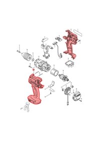 Resim Makita DDF444 Gövde Ürün Kodu 187356-9 