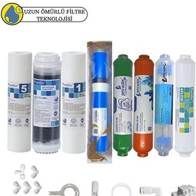 Resim Pemax Water Solutions Purefer Açık Kasa Çift Sediment Sertifikalı 8'li Vontron Helixfil Yüksek Mebran Mineral-Alkali-Detox 
