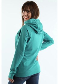Resim Kadın Kapüşonlu Sweatshirt Mint Btk/226.mint Çok Renkli 