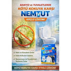 Resim Nemtut Rutubet Giderici Nem Toplayıcı Koku Küf ve Korozyon Önleyici 1 Kutu 2 Paket 1 kg 