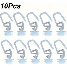 Resim Dream011 10 Adet Pvc Stor Perde Rayı Taşıyıcı Rulo Kancalar Karavan Ev Perde Sistemi 