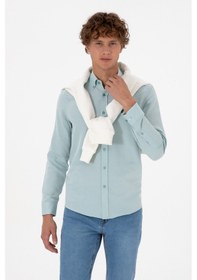 Resim U.s. Polo Assn. Erkek Koyu Mint Gömlek Basic 50316723-vr152 Koyu Mınt 