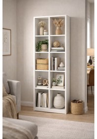 Resim Alesta Life 10 Raflı Kitaplık 162 x 55 x 20 CM 