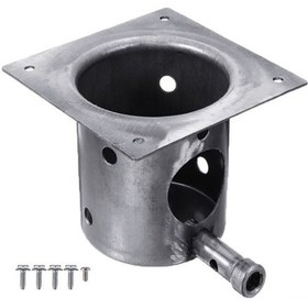 Resim Gebibd Universal Demir Bbq Izgara Aksesuarı - Füme Ve Isı Dağılımı İçin 127x127x9.5mm Tank 