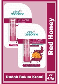 Resim Cire Aseptine Red Honey Renkli Nemlendirici Dudak Bakım Kremi 4,5 Gr 2 Adet 