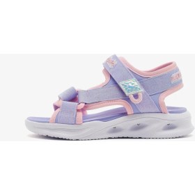 Resim Skechers Sola Glow Sandal Büyük Kız Çocuk Mor Işıklı Sandalet 303024L Lvlp 