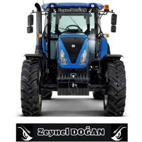 Resim EYBA STİCKER Gözlü Traktör Güneşlik 120x15 Case Tümosan Massey Erkunt Renkli Baskı Baskes 