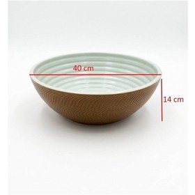 Resim Ideal Standard - Desenli Motifli Tezgah Üstü Çanak Lavabo 40 Cm - Gwtcd040- Beyaz Kahverengi 