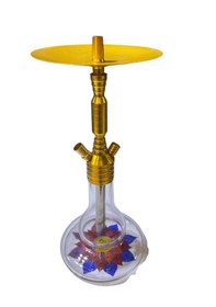 Resim Jovo Sarı Metal Nargile Takımı 