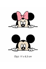 Resim BENİMSER REKLAM 2'li Mouse Dikiz Aynası Sticker 11 X 6,3 Cm 
