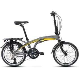 Resim Carraro Flexı 116 V Katlanır Bisiklet 320H V 20 Jant 16 Vites Mat Kül Gri Siyah Sarı 