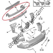 Resim Peugeot 408 (2023-2024) Arka Tampon Demiri - Elektrikli Modeller (Orijinal) 