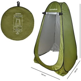 Resim Sensation Duş Wc Giyinme Kamp Alanı Çadırı Otomatik Açılır Yeşil 