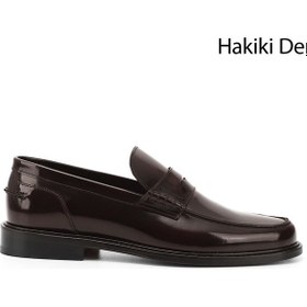 Resim Gönderi(R) Gönderi R Bordo Açma Kösele Taban Hakiki Deri Loafer Ayakkabı Bordo 