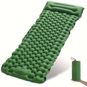 Resim 2022 Yeni Kalınlaştırılmış 8cm TPU Ayak-Koltuk Şişme Kamp Matı, Dahili Pompalı Tek Kişilik, Açık Hava Maceraları İçin Hava Pedleri, Kamp Aksesuarı | Rahat Uyku Pedleri | Dayanıklı Açık Hava Matı, Kamp Yatakleri 