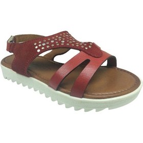 Resim Ortopedikal Trend 2103 Klt Kız Çocuk Sandalet %100 Hakiki Deri (544777859) Kırmızı 