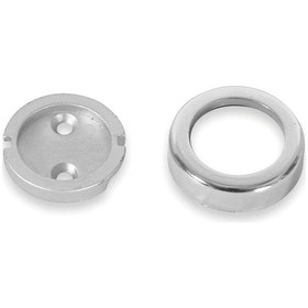 Resim Askı Borusu Bağlantı Flanşı Vidalı 2 Adet Gümüş 