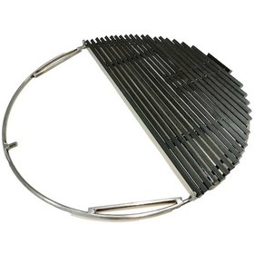 Resim 57 Cm Alev Almaz Döküm Izgara Kaplamalı + 57 Cm Çember Set 