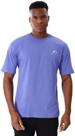 Resim Yama Erkek Mor Günlük Stil T-Shirt 25YE030-MOR 