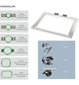 Resim Wonyo WY1201CML Tek Kafa 12 Iğne Nakış Makinesi (120CM x 50CM Işleme) 