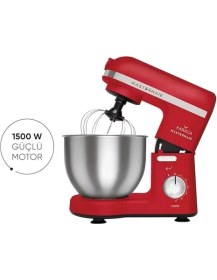 Resim AyrStore Mastermaid Chef Stand Mikser Red 1500W 5 Lt 