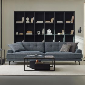 Resim Enza Home Milan 4'lü Koltuk, Buklet - Petrol 
