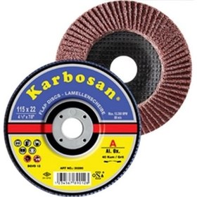 Resim Karbosan Flap Zımpara Diski 115 Mm 