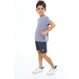 Resim Toontoy Kids Toontoy Erkek Çocuk Şortlu Takım Gri 