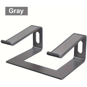 Resim Dashanshop Dizüstü Bilgisayar Standı Ergonomik Alüminyum Gray Taşınabilir Macbook Air Pro Uyumlu 