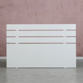 Resim Pasific Home Huga Çift Kişilik Beyaz Yatak Başlığı 180lk / 180 cm Baza Başlık 