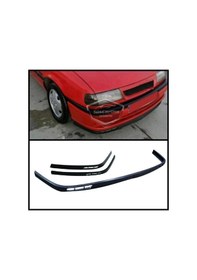 Resim Opel Vectra A 1988-1995 Uyumlu Üniversal Laguna Lip Esnek Ön Lip 2 Parça Tampon Altı Dil Karlık Ön Ek 00 Şüscaroto Aksesuar 