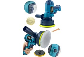 Resim LG8013 Tam Profesyonel 6 Kademe Devir Ayarlı 125 mm Zımpara Araba Pasta Cila Polisaj Makinesi 
