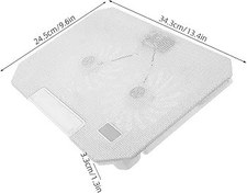 Resim jojofuny USB Portlu ve Sessiz Fanlı Oyun Notebook Ları ve Tabletler İçin Yükseklik Ayarı Ergonomik Laptop Soğutucu Standı 