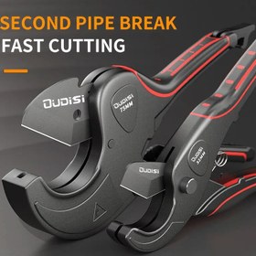 Resim 1 adet Dudisi Ratchet Boru Kesici, 42mm-75mm, Metal Alüminyum Alaşımlı Gövde, PVC/PU/PP/PE Hortumlar için Hızlı Kesim El Aleti, Elektrik Gerektirmez 